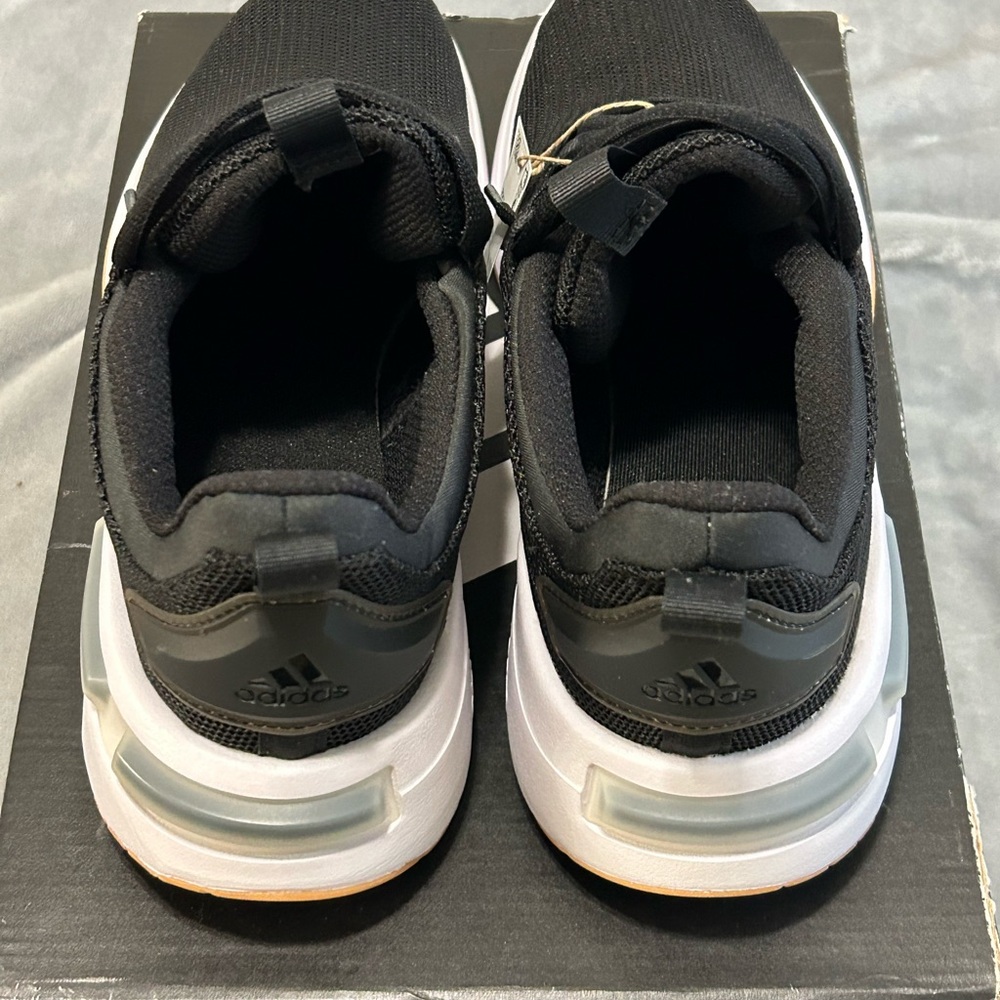 Adidas Black and Orange Athletic Shoes with Sock-Like Fit - Picture 6 of 11